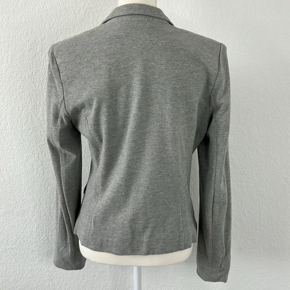 Cynthia Rowley Gray Cotton Lined Blazer Jacket Medium‎ Work Casual - Picture 5 of 11